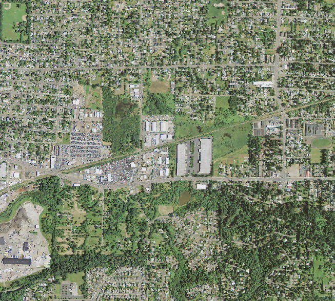 A zoomed in view of the original satellite image