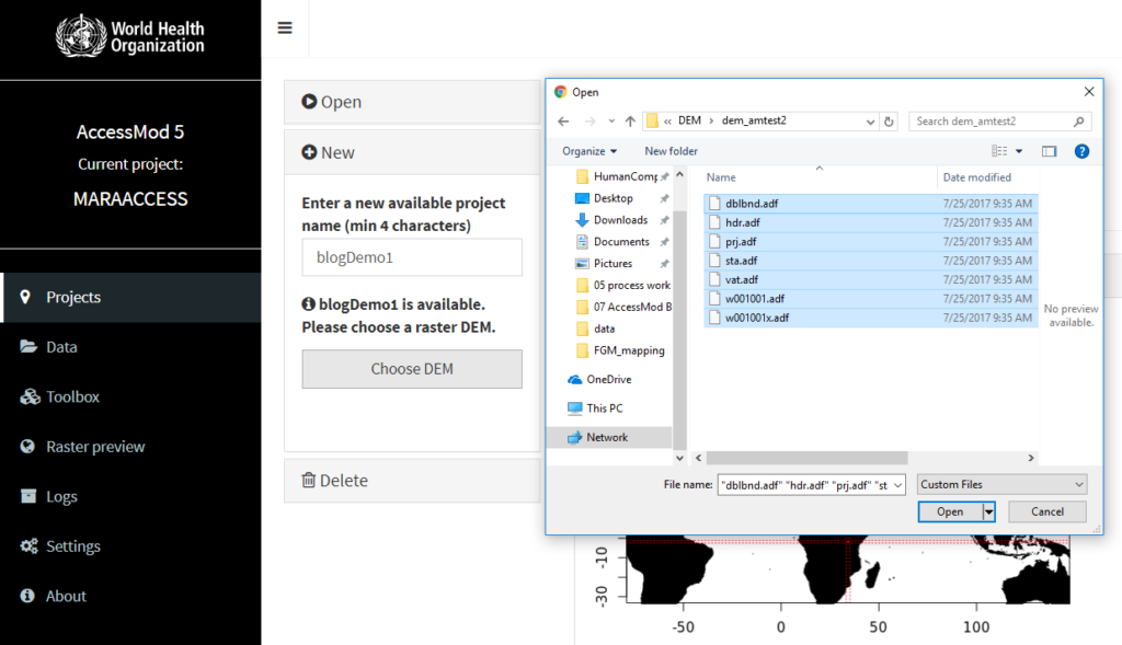Figure 14 upload interface