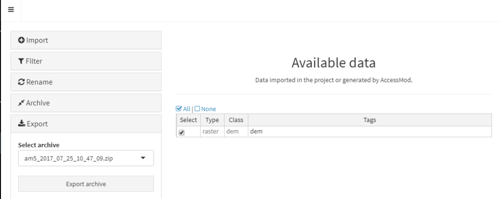 Figure 3 Export Data