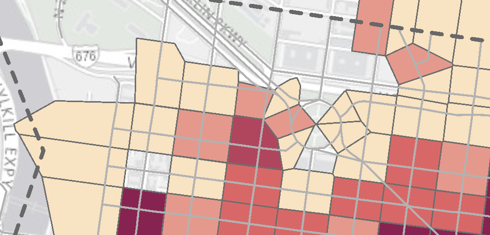 Weirdly Shaped Thiessen Polygon