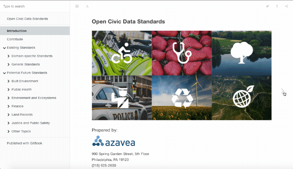 Open Civic Data Standards by Azavea