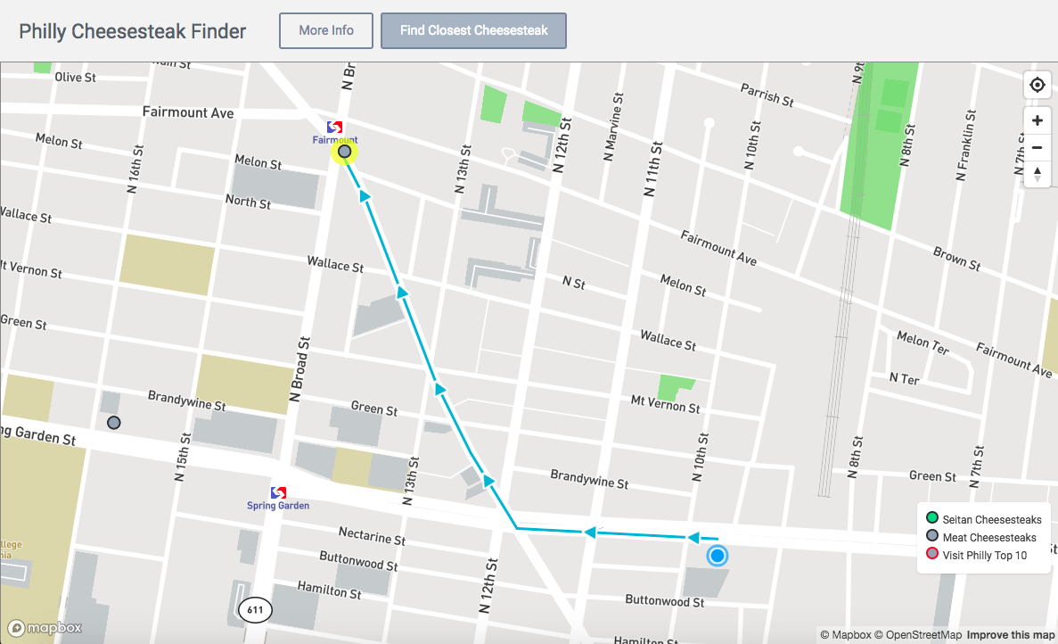 Philly Cheesesteak Finder