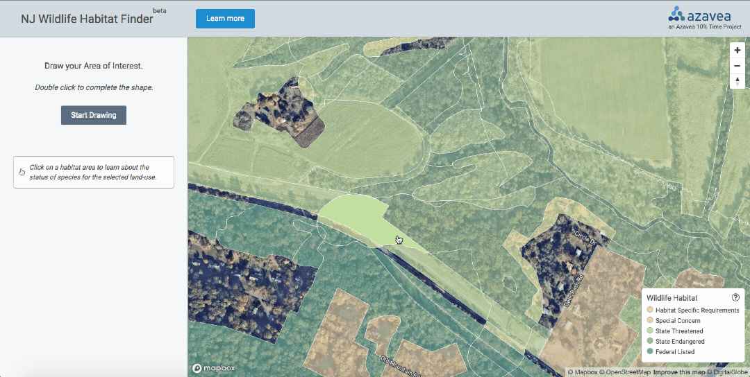 NJ Wildlife Habitat Finder app