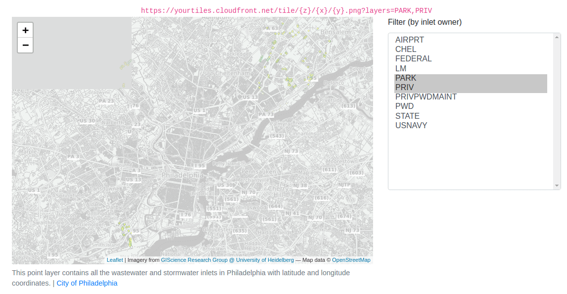 Tilegarden map layer filtering