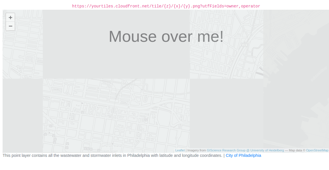 Tilegarden UTF grid support
