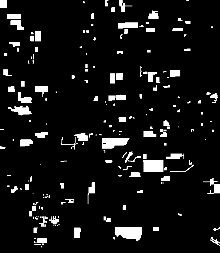 Change mask for change detection training.