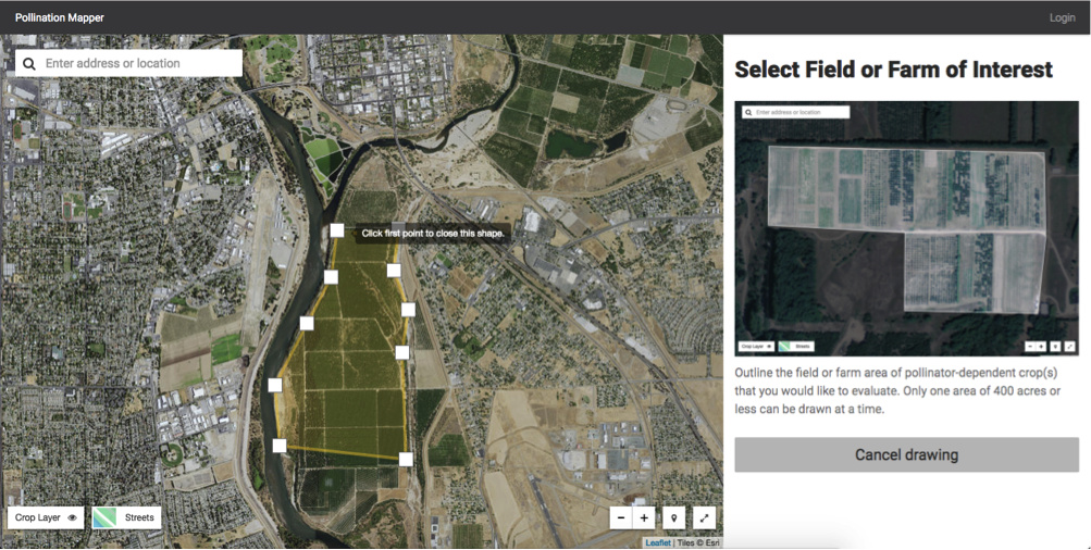 Pollination Mapper Interface. 