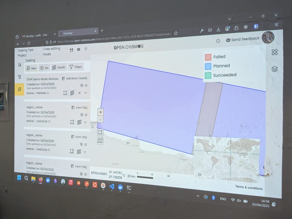 An impact of Open-Cosmos using the STAPI UI. 